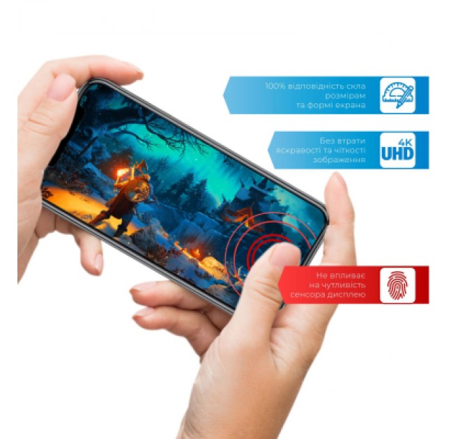 Скло захисне ACCLAB Full Glue ESD Apple iPhone 14 Pro Max (1283126542060)