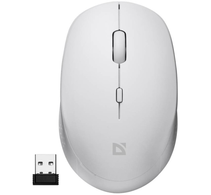 Defender Мишка Defender Auris MB-027 Silent Wireless White (52028)