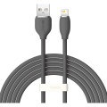 Baseus Дата кабель USB 2.0 AM to Lightning 2.0m 2.4A Jelly Liquid Silica Gel Black Baseus (CAGD000101)