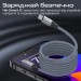 Дата кабель USB-C to USB-C springy.grey Promate (springy.grey)