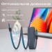 Дата кабель USB-C to USB-C springy.grey Promate (springy.grey)