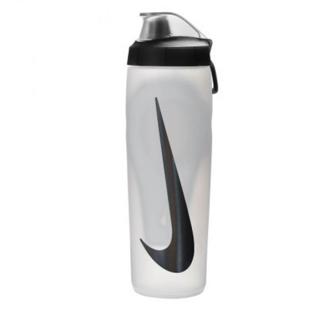 Пляшка для води Nike Refuel Bottle Locking Lid 24 OZ білий, чорний 709 мл N.100.7668.125.24 (887791745187)
