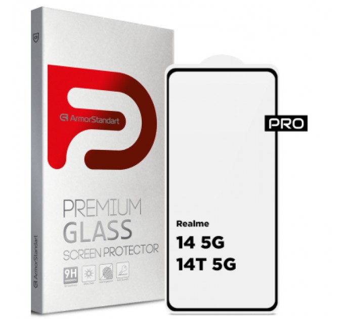Скло захисне Armorstandart Pro Realme 14 5G / 14T 5G Black (ARM83563)