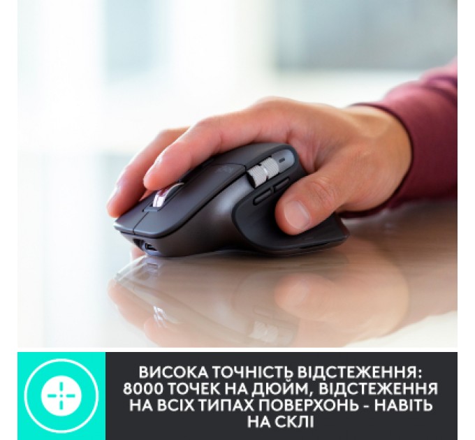 Logitech Мишка Logitech MX Master 3S for Business Performance Wireless/Bluetooth Graphite (910-006582)