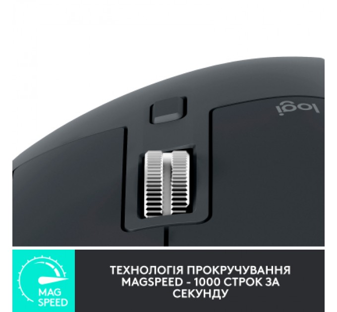 Logitech Мишка Logitech MX Master 3S for Business Performance Wireless/Bluetooth Graphite (910-006582)