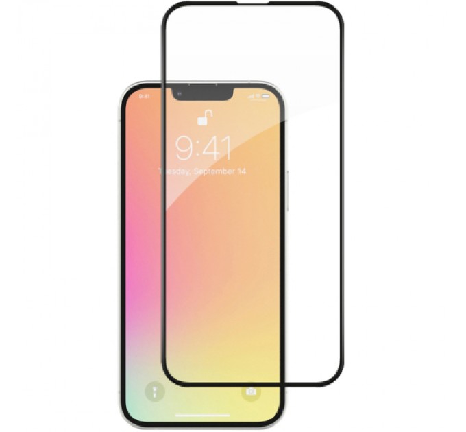 Скло захисне ACCLAB Full Glue ESD Apple Iphone 13/13 Pro Black (1283126542527)