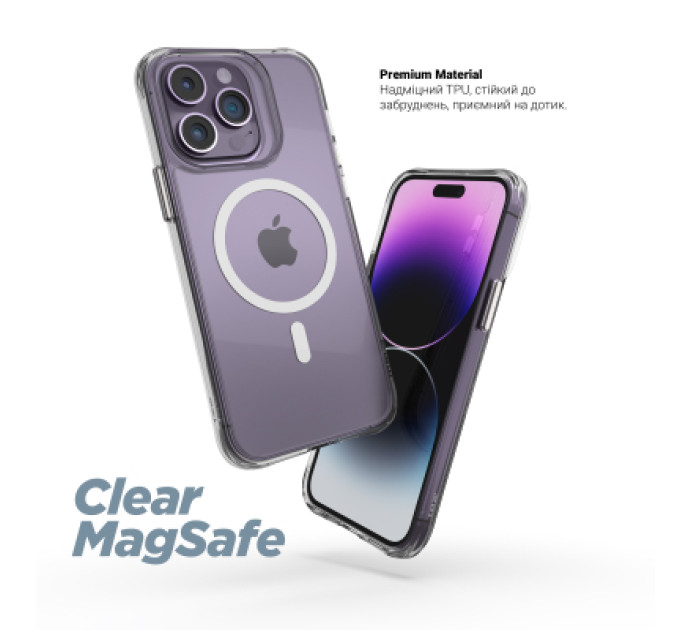 Armorstandart Чохол до мобільного телефона Armorstandart Clear-C MagCase Apple iPhone 17 Pro Transparent (ARM87401)