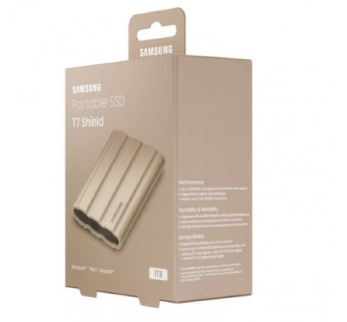 Samsung Накопичувач SSD USB 3.2 1TB T7 Shield Samsung (MU-PE1T0K/EU)