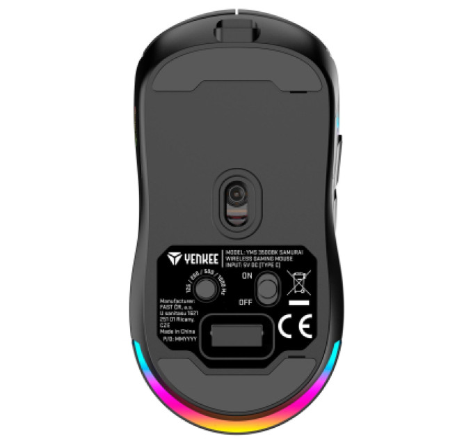 YENKEE Мишка YENKEE YMS 3500BK Samurai Wireless Black (45018706)
