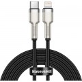 Дата кабель USB-C to Lightning 2.0m Cafule Metal PD 20W black Baseus (CATLJK-B01)