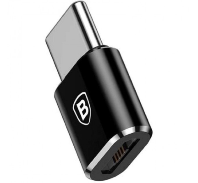 Перехідник Micro USB F To USB-C M Adapter Black Baseus (CAMOTG-01)