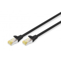 Патч-корд 2м CAT 6a S-FTP, AWG 26/7, Cu, LSZH, black Digitus (DK-1644-A-020/BL)