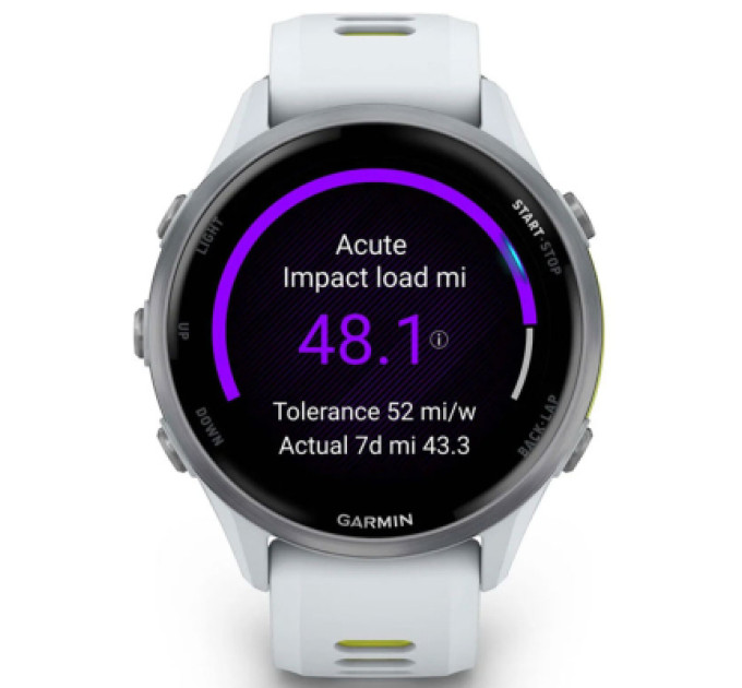 Garmin Смарт-годинник Garmin Forerunner 970, Whitestone/Amp Yellow, GPS (010-02969-11)