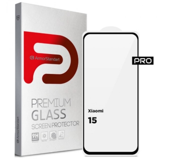 Скло захисне Armorstandart ArmorStandart Pro Xiaomi 15 Black (ARM82376)
