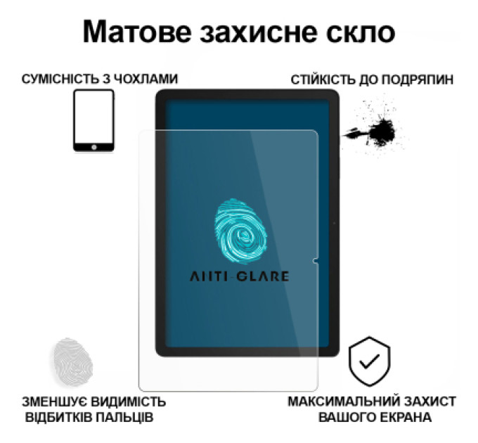 BeCover Скло захисне BeCover Matte Anti-Glare Samsung Galaxy Tab A11 Plus SM-X236B 11.0" (713939)