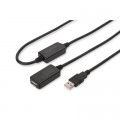 Дата кабель USB 2.0 AM/AF 20.0 m active Digitus (DA-73102)
