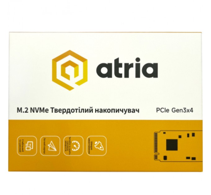 ATRIA Накопичувач SSD M.2 2280 256GB X500S ATRIA (ATNVMX500S/256)
