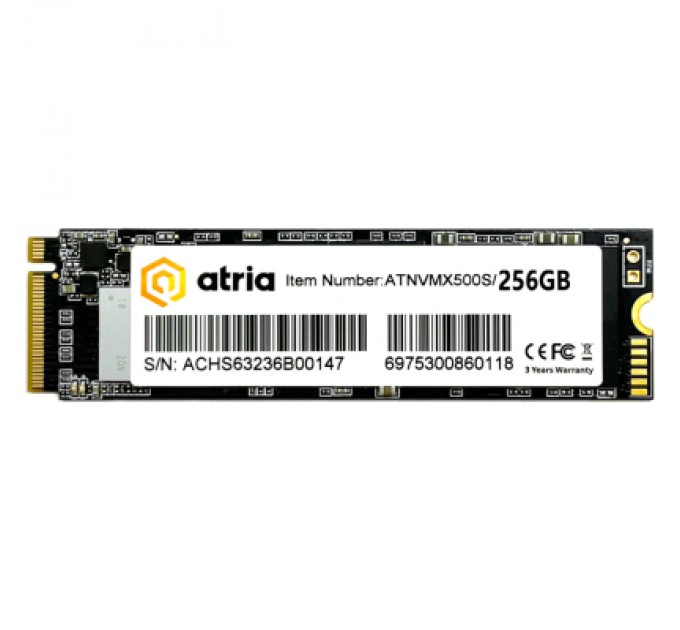 ATRIA Накопичувач SSD M.2 2280 256GB X500S ATRIA (ATNVMX500S/256)