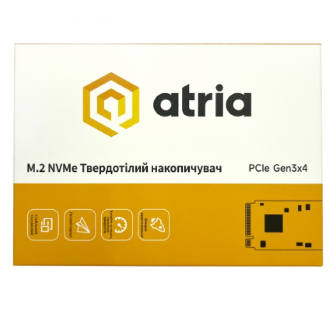 ATRIA Накопичувач SSD M.2 2280 1TB X500S ATRIA (ATNVMX500S/1024)
