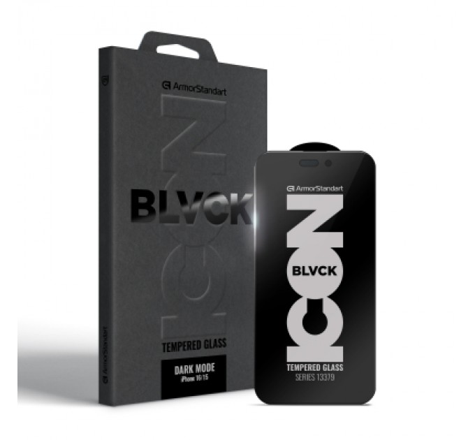 Скло захисне Armorstandart Dark Mode Apple iPhone 16 / 15 (ARM85815)