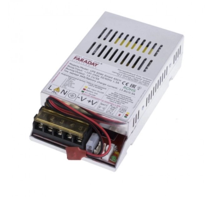 Блок живлення для систем відеоспостереження Faraday Electronics UPS_85W_ALU_12