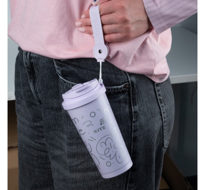 Термокружка Kite 550 мл, фіолетова (K25-1226-2)