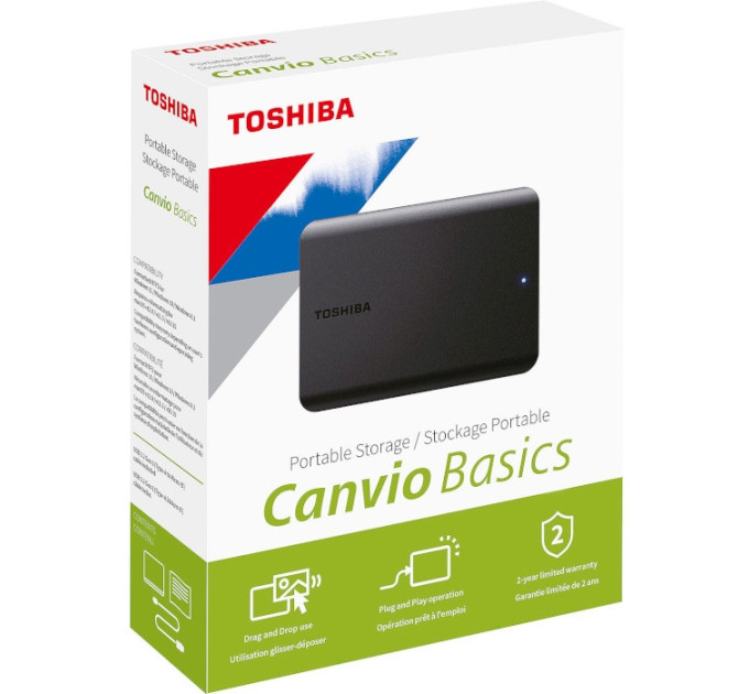 Toshiba Зовнішній жорсткий диск 2.5" 2TB Toshiba (HDTB520EK3AA)