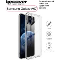 Чохол до мобільного телефона BeCover Silicone Samsung Galaxy A07 SM-A075 Transparent (713686)