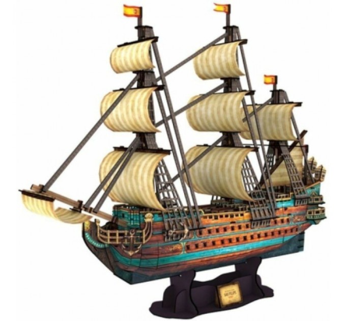 Пазл Cubic Fun Тривимірна головоломка-конструктор Іспанська Армада Сан Феліпе (T4017h)