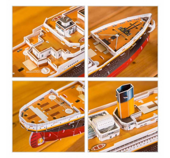 Пазл Cubic Fun Тривимірна головоломка-конструктор Титанік (T4011h)