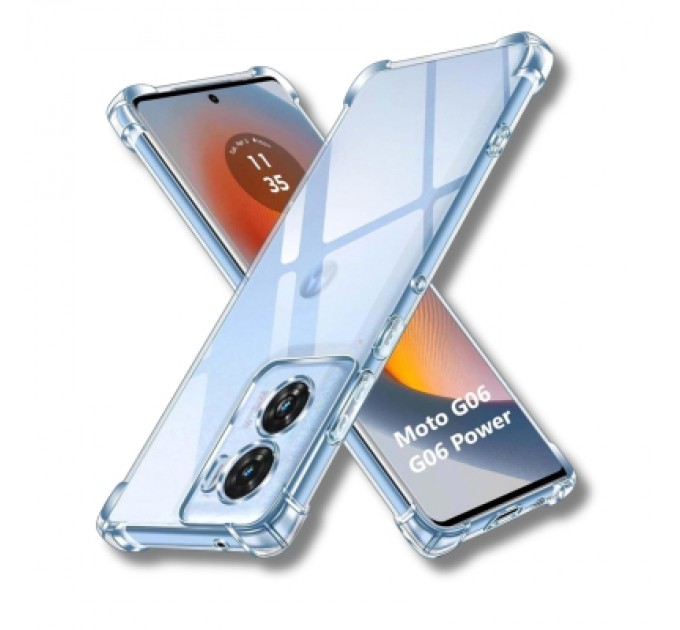 Чохол до мобільного телефона BeCover Anti-Shock Motorola Moto G06 / G06 Power 4G Clear (714699)