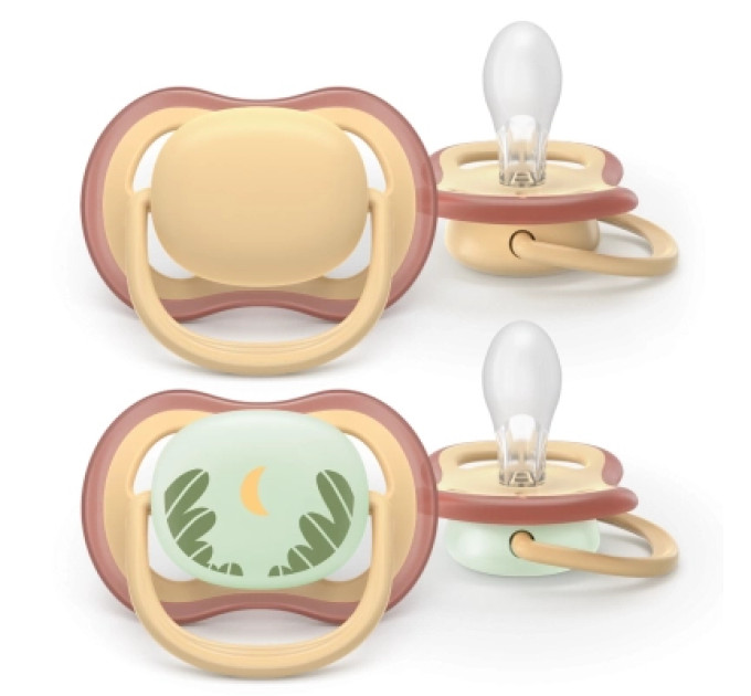 Philips AVENT Пустушка Philips AVENT Ultra Air 0-6 місяців 2 шт нейтральна, день/ніч (SCF087/09)