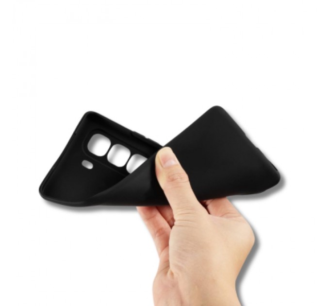 Чохол до мобільного телефона BeCover Silicone Infinix Hot 50 Pro Plus 4G (X6880) Black (714670)