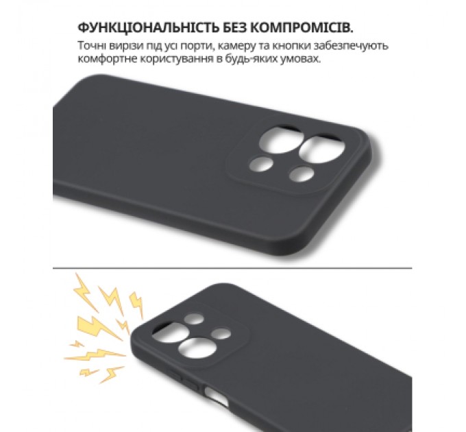 Чохол до мобільного телефона BeCover Silicone Poco C85 4G Black (714675)