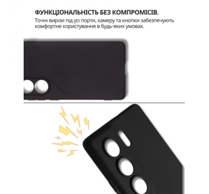 Чохол до мобільного телефона BeCover Silicone Tecno Camon 40 (CM5) Black (714679)