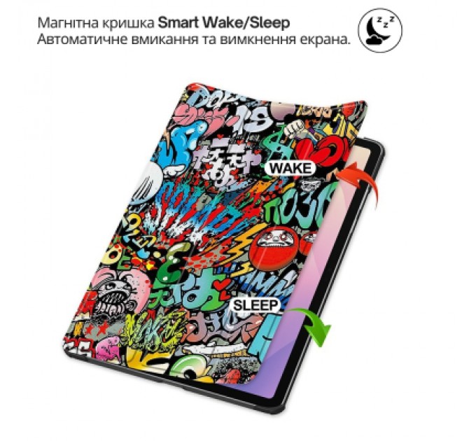 Чохол до планшета BeCover Smart Case Samsung Galaxy Tab S11 (SM-X730/X736) 11.0" Graffiti (714655)
