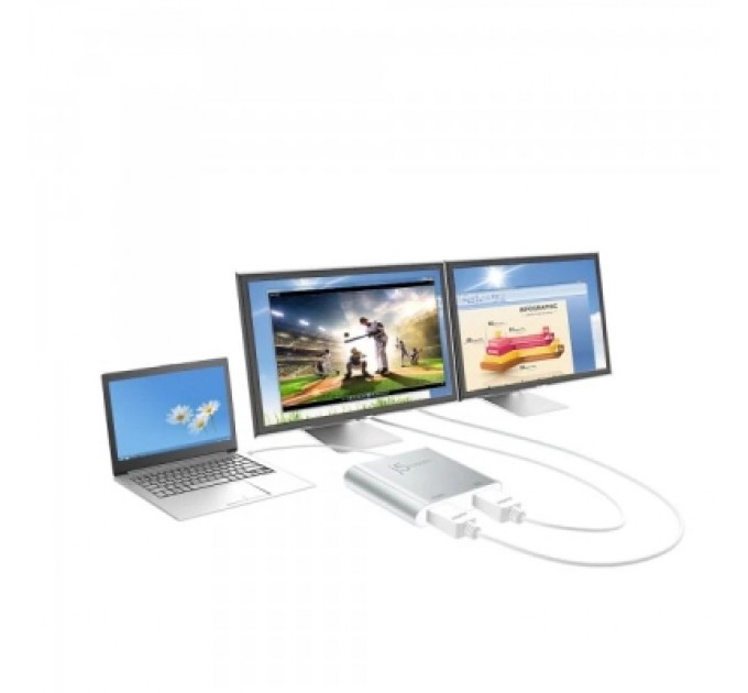 Адаптер USB-A to 2xHDMI F dual display J5create (JUA365-N)