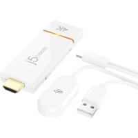 Адаптер ScreenCast 4K WI-FI 15m Miracast/AirPlay/Chromecast black J5create (JVAW76-N)