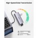 Ugreen Концентратор Ugreen USB3.0 Type-C to USB 3.0x3/HDMI/VGA/RJ45/SDTF/PD CM179 gray (40873)