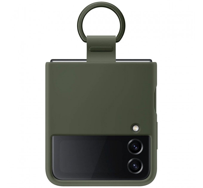 Чохол-накладка Samsung Silicone Cover with Ring для Samsung Galaxy Flip 4 SM-F721 Khaki (EF-PF721TGEGUA)