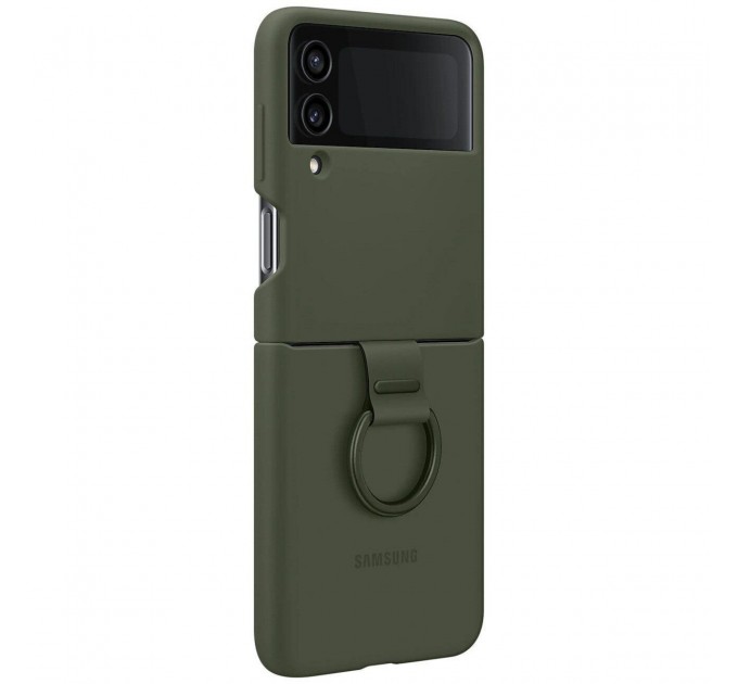 Чохол-накладка Samsung Silicone Cover with Ring для Samsung Galaxy Flip 4 SM-F721 Khaki (EF-PF721TGEGUA)