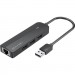 Vention Концентратор Vention USB 2.0 to 3хUSB 2.0 + RJ45 100M Ethernet (CHPBB)