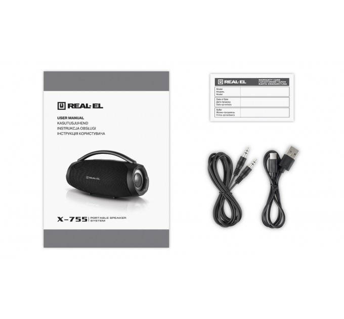 Акустична система REAL-EL X-755 Black