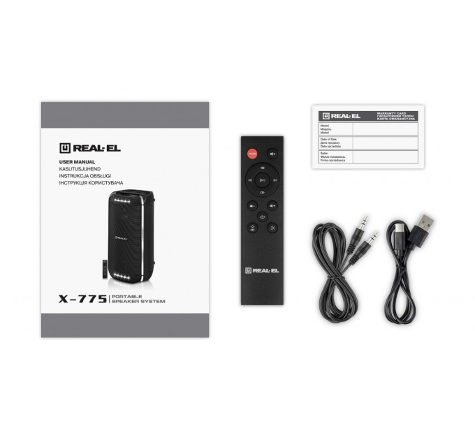 Акустична система REAL-EL X-775 Black