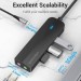 Vention Концентратор Vention USB 3.1 Type-C to 3xUSB 3.0+MicroUSB+3.5mm Sound Adapter black (TGQBB)