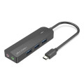 Vention Концентратор Vention USB 3.1 Type-C to 3xUSB 3.0+MicroUSB+3.5mm Sound Adapter black (TGQBB)