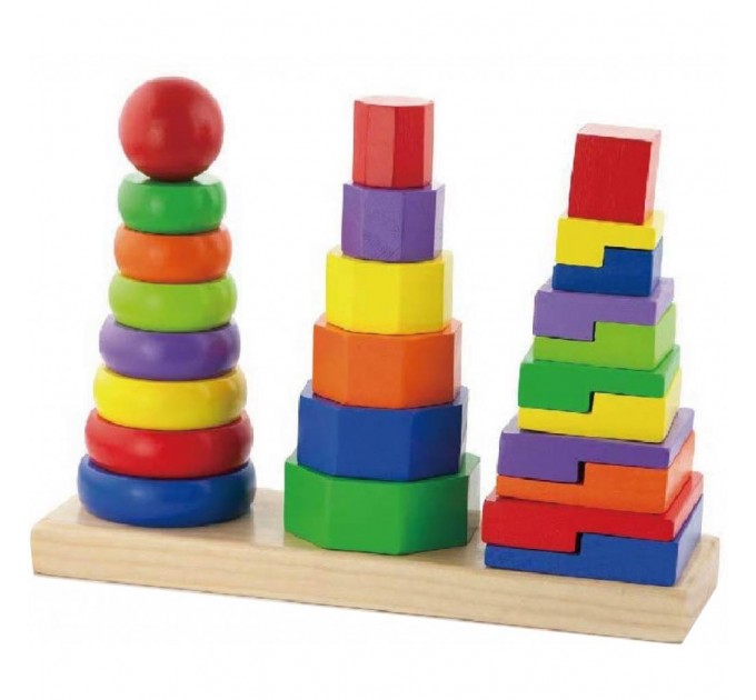 Розвиваюча іграшка Viga Toys Пирамидка (50567)