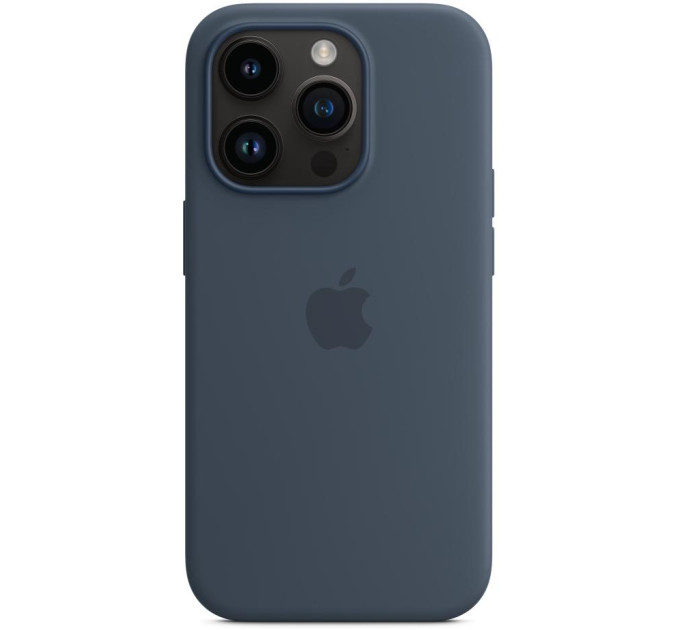 Apple Чохол-накладка Apple Silicone Case with MagSafe для Apple iPhone 14 Pro Storm Blue (MPTF3)
