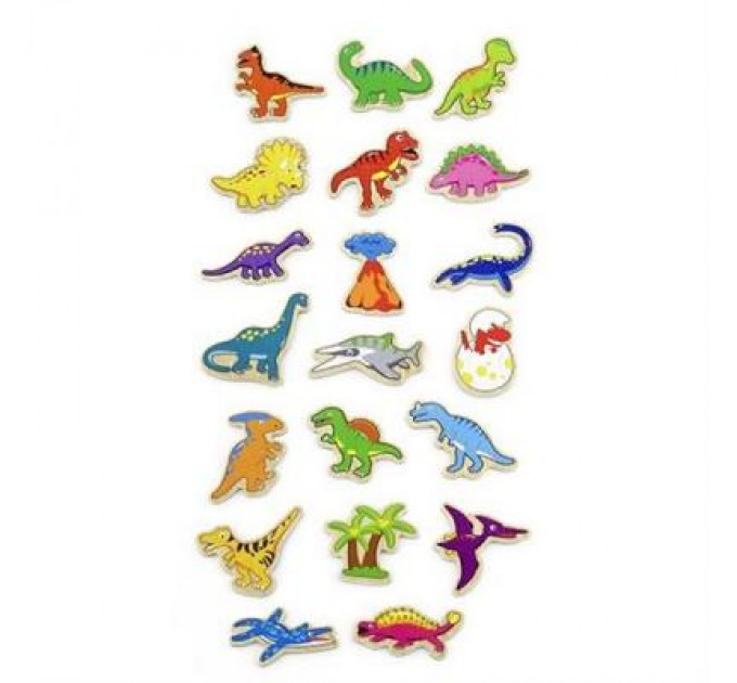 Розвиваюча іграшка Viga Toys Динозаври 20 шт магнітні фігурки (50289)