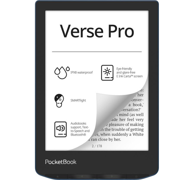 Pocketbook Електронна книга Pocketbook 634 Verse Pro, Azure (PB634-A-CIS)